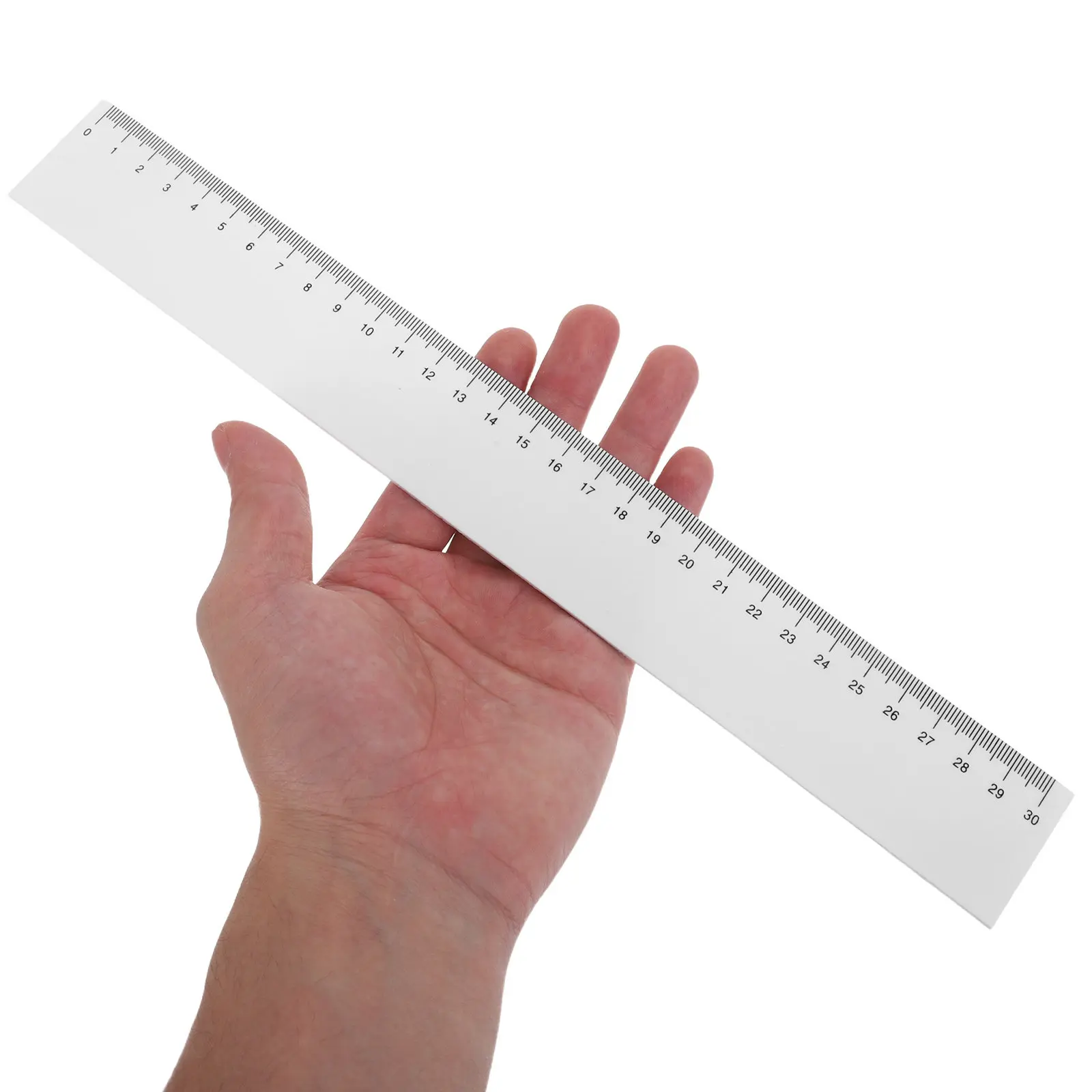 Transparent Plastic Ruler Set 10 Piece Lightweight Straight Measuring Tools for School Office Math Drawing