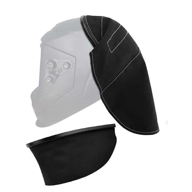 

ABUN-For Neck Protection Welding Helmet Cover- 2 Pack Extended Design With Adjustable Press Fit Seal For Most Models