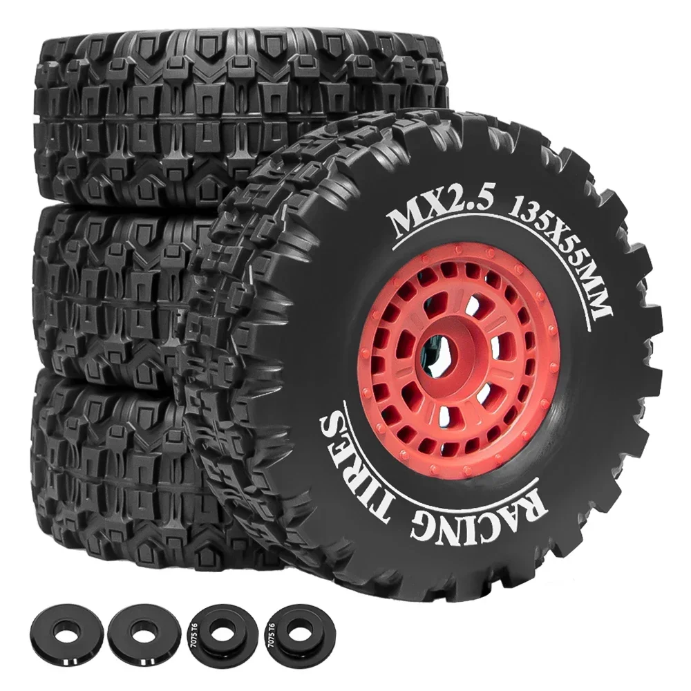 MX2.5 inch Special Wheel Tires for ARRMA 1/8 1/7 MOJAVE 4S 6S EXB TRXS UDR Short Truck Highway Sand Off road car