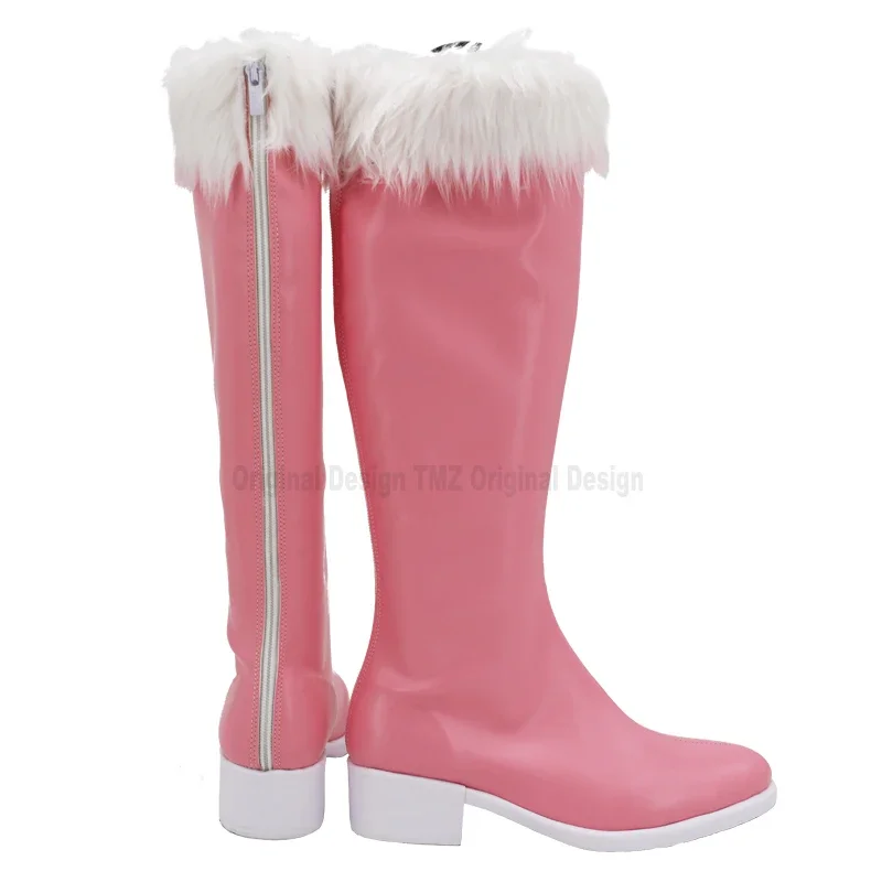 

Kizuna AI Pink Christmas Cosplay Shoes Boots Halloween Carnival Cosplay Costume Accessories
