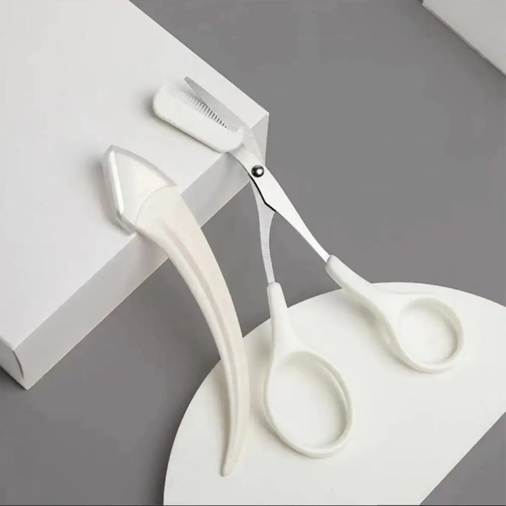 Comb Cosmetic Accessories False Eyelash Applicator Eyebrow Scissors with Comb Eyebrow Trimming Makeup Tools Eyebrow Trimmer Set