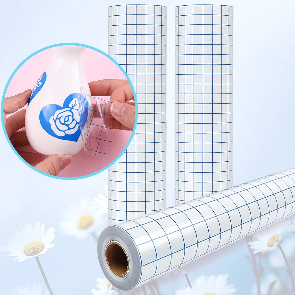 

PET self-adhesive mesh transparent transfer film stickers manually position vinyl transfer paper for self-adhesive film purposes