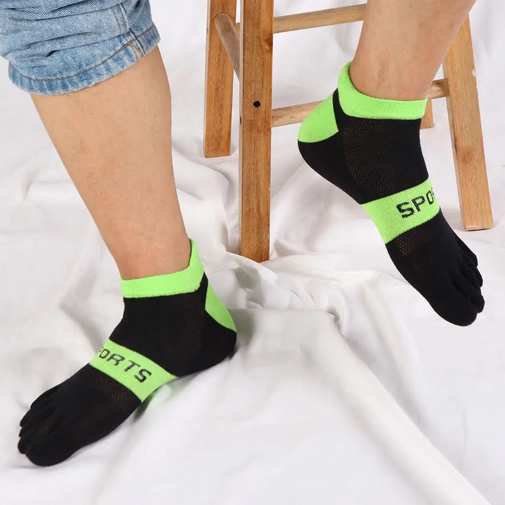 Men Breathable Hosiery Bike Bicycle Hiking Anti-slip Five Toe Socks Five Finger Socks Sports Socks Mesh Socks