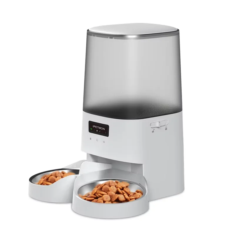 

STLF Smart Cat Feeder Automatic Dog Feeder Dog Dry Food Dispenser Timed Quantitative APP Control Automatic Cat Feeder Pet Dog Bo