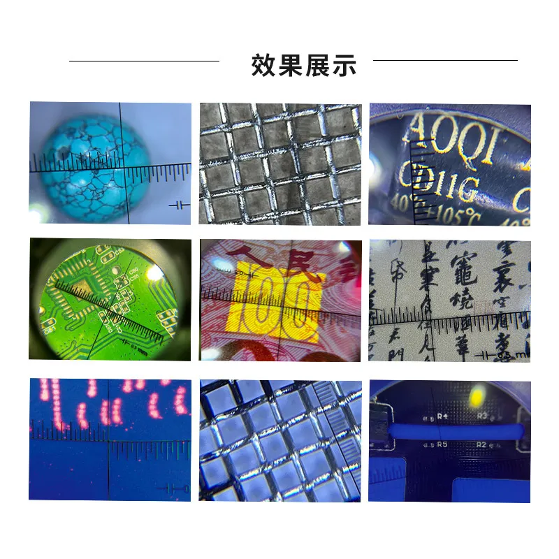 Portable high definition magnifying glass LED charging white purple light stamp printing jewelry jade casting identification