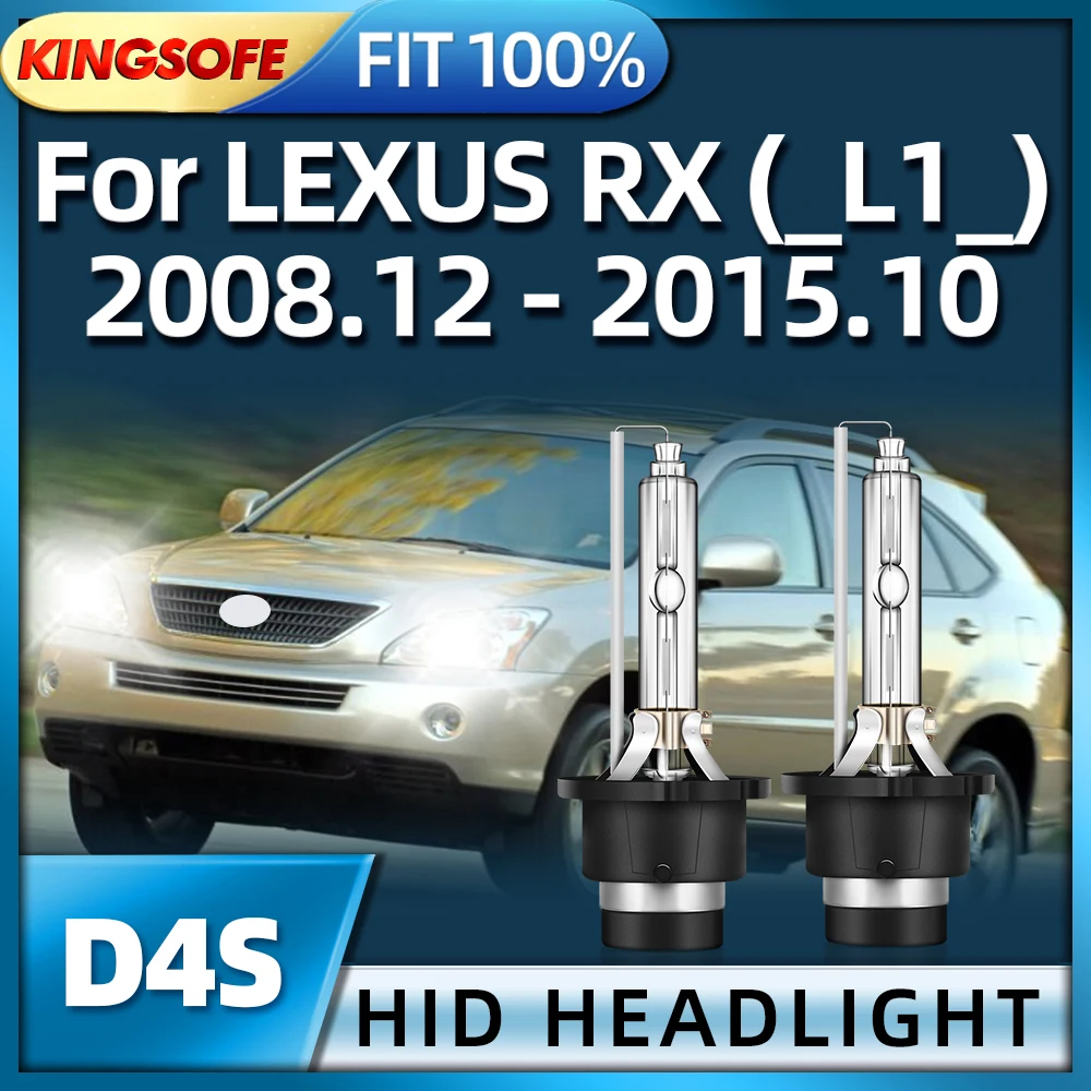 

KINGSOFE 2X 12v 35w D4S Xenon Car Headlight Replacement HID Light For LEXUS RX (_L1_)2008 2009 2010 2011 2012 2013 2014 2015