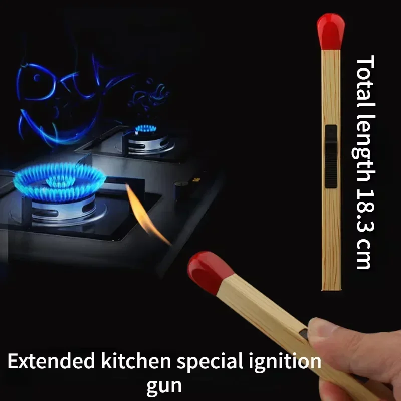 Newest Cigar Igniter Creative Lighter Home Kitchen Gas Ignition Gun Windproof Open Flame Cigarette Lighters & Smoking Accessorie