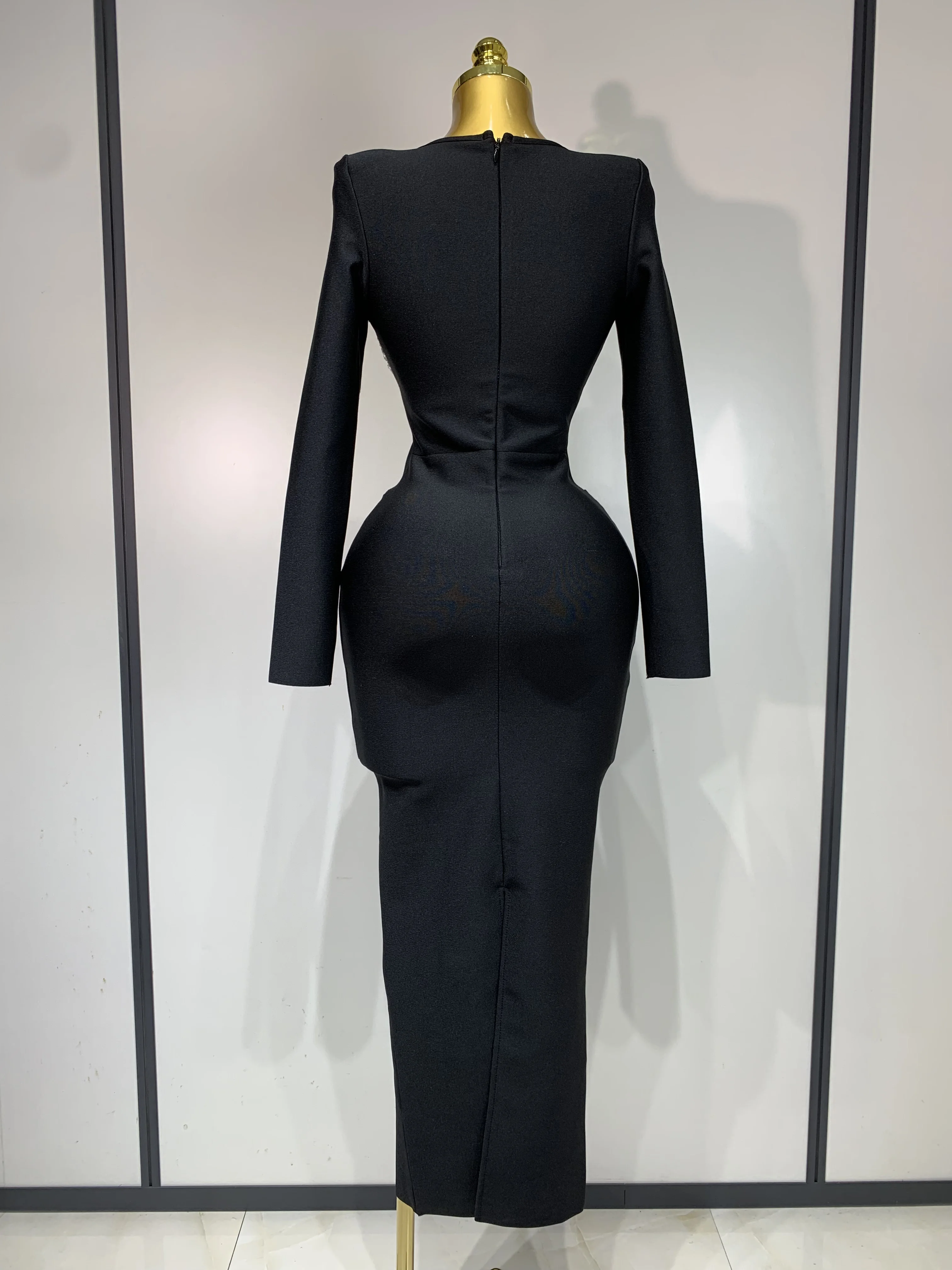 are bodycon dresses in style 2025 Women's 2025 Fall Long Sleeve Bodycon Dress Mock Neck Wedding Guest Co   Divahotcouture