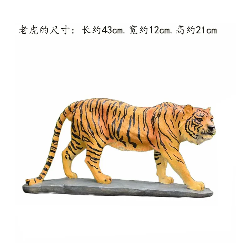 HOT SALE 44CM large TOP COOL ART HOME OFFICE Living room BAR art 3D wild animal tiger FENG SHUI Ornament art statue decorative