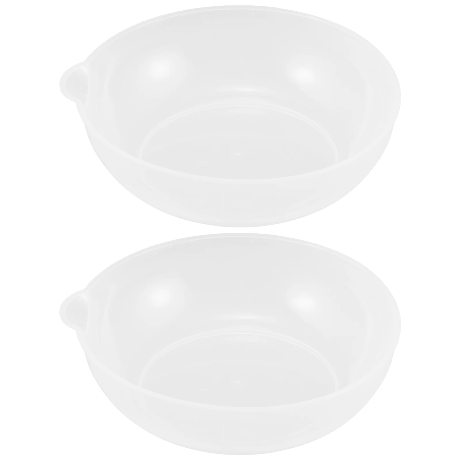 

2 Pcs Kitchen Scale Tray Weighing Pan Electronic Balance Measuring Large Capacity Reusable Plastic Cake Food Household Supplies