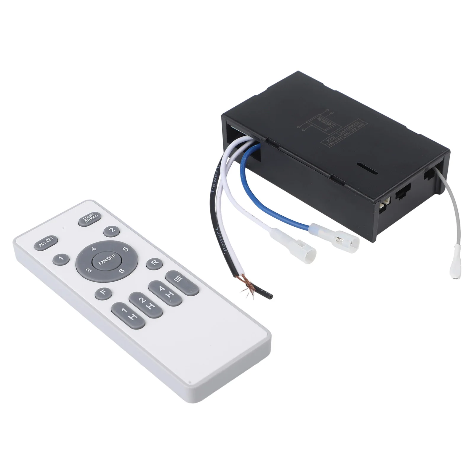 

High Efficiency Ceiling Fan Light Remote Control Receiver with Timer for 6 Speed Control and Voltage Conversion
