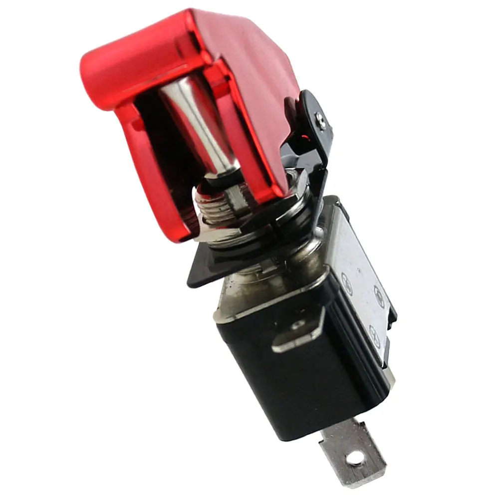 

Car 12V Red Small Stable Materials Wide Compatibility Racing RV Yacht Ship Truck Marine Electrical Part Compact Stylish for Car