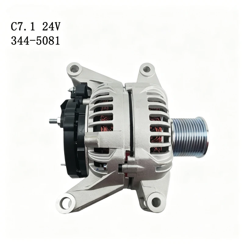 24V Engine Alternator Generator 344-5081 3445081 For Caterpillar CAT Excavator C7.1 Engine 2010-2024 Replacement