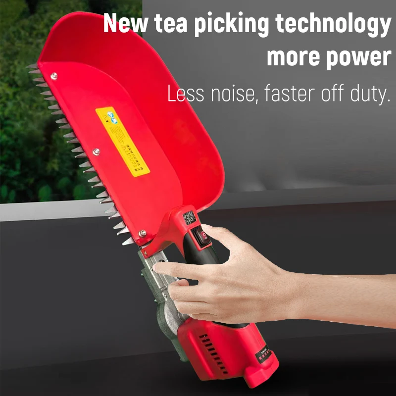 Electric Tea Picker for Large Farms Rechargeable Tea Pruner Cordless Tea Trimmer Adjustable Tea Harvester No Battery