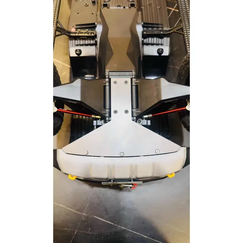 1/8 KM RAM 1500 RC Crawler Metal Front Skid Plate TC4 Titanium Chassis Armor Lightweight Underbody Protection Upgrade Kit