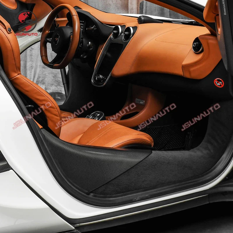 For Mclaren 540c 570s Carbon Fiber OEM Style Carbon Fiber Body Kit Side Door Panel Inner Door Sills Pedal Interior Accessories