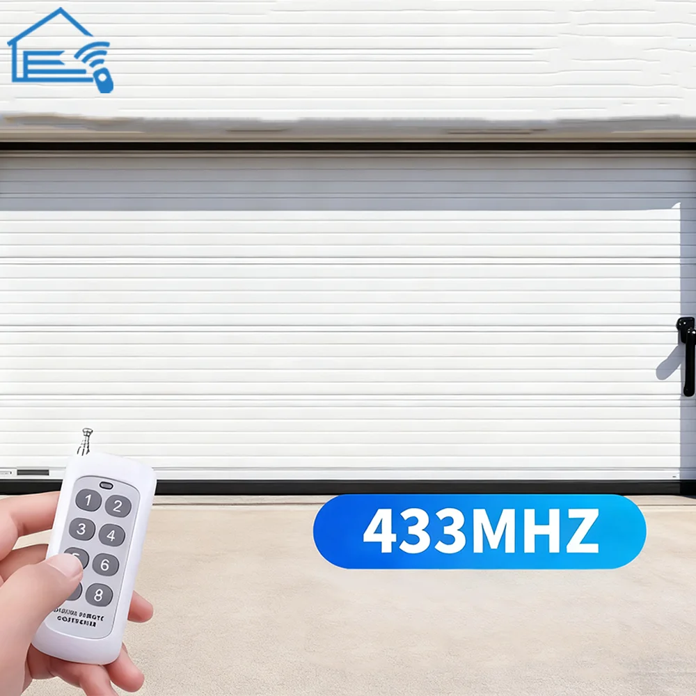 433Mhz Wireless RF Remote Control 1527 Learning Code Transmitter 2 / 8 Keys Long Range For Smart Home Garage Door Opener