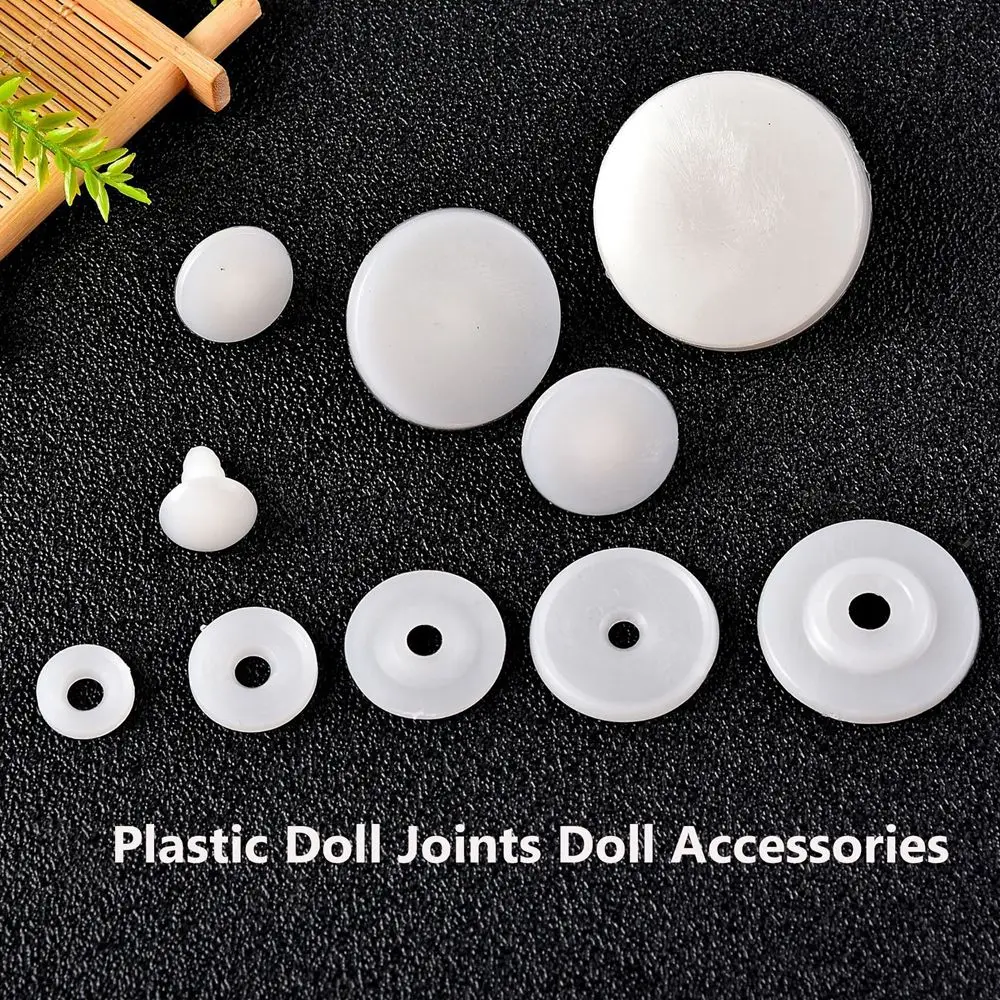 10sets 15mm-45mm  White DIY Plastic Material 15mm-45mm Bear Toys Making Joint Doll Joints Dolls Accessories