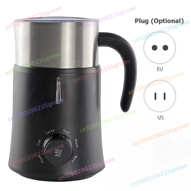 

110V/220V 4-in-1 Electric Milk Frother - Auto Mixer, Coffee Milk Foamer & Stainless Steel Milk Heating Steamer