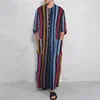 115887-cb9515.jpg 2024 Striped Printed Men's Muslim Long Sleeve Cotton Robes Summer Male Islamic Arabian Kaftan Suit Middle East Dubai Abaya Retro
