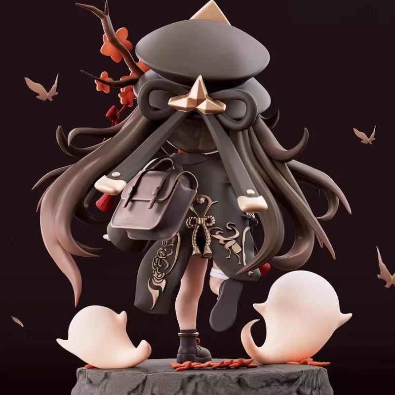 17cm Genshin Impact Hu Tao Ganyu Action Figure Pvc Cute Kawaii Girl Series Anime Characters Collection Desktop Display Gift Toys
