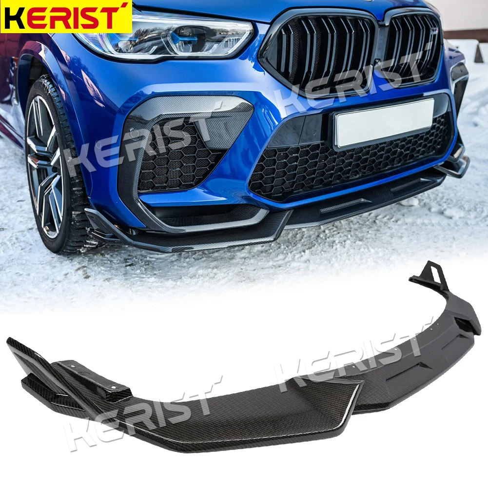 

Передний спойлер из углеродного волокна, оконное крыло, губа для BMW X6 G06 M Sport 2023-up, Стайлинг автомобиля