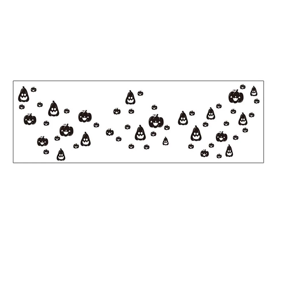 DIY Halloween Face Temporary Tattoo Pumpkin Ghost Dots Long Lasting Freckle Tattoo Spider Web Bat Freckle Makeup