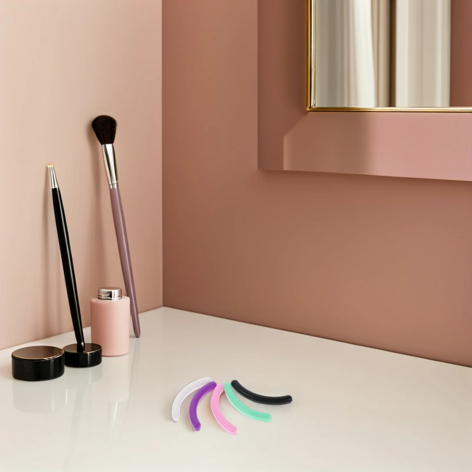 

48Pcs Eyelash Curler Replacement Pads Silicone Soft Universal Refills High Elasticity Gentle Touch Durable Design