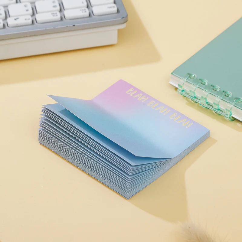 لوحة مذكرات ورقية متدرجة قوس قزح ، مذكرة لاصقة ، قائمة مهام رسالة ، لوازم مدرسية ، أدوات مكتبية ، بيع بالجملة ، 12: 50 لكل مجموعة