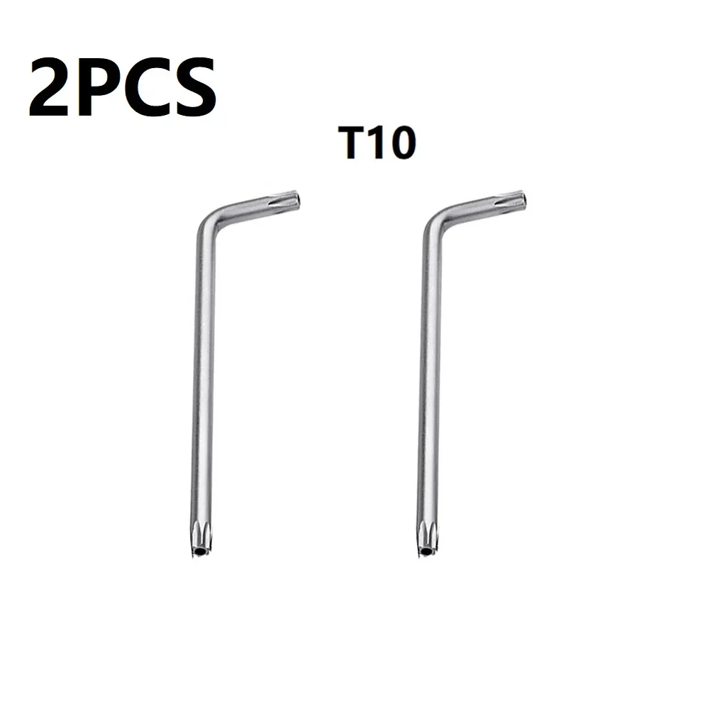 Turn Screw Torx Screwdrivers T30/T20/T25/T10/T15 Tool 2 Way 2pcs/set Silver Spanner Wrench Alloy Steel Car Repair