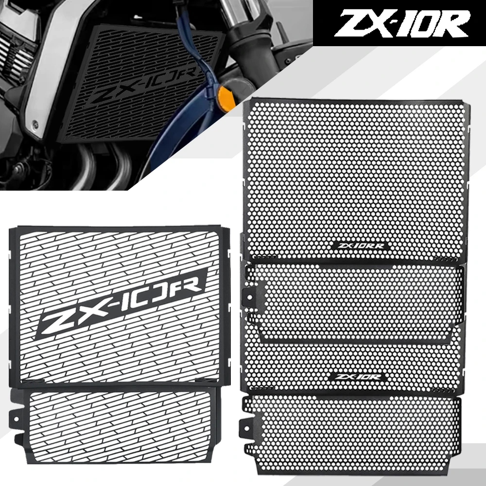 For Kawasaki ZX-10R ZX-10RR 2021 2022-2025 2026 ZX10RR Motocycle Grille Grill Oil Cooler Protector ZX10R Radiator Guard Cover