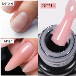 Mtssii 7ML Quick Extension Nail Gel Vernis Semi Permanent Acrylic Crystal Clear Nude Pink Gel Nail Polish UV Construction Gel