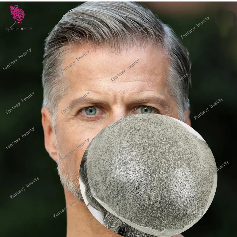 

Европейский # 5765 Серый Коричневый # 20 # 17 человеческих волос, супер натуральные волосы, мужской парик 0,02 мм, парик, невидимая Vloop, самая тонкая кожа, передвижка