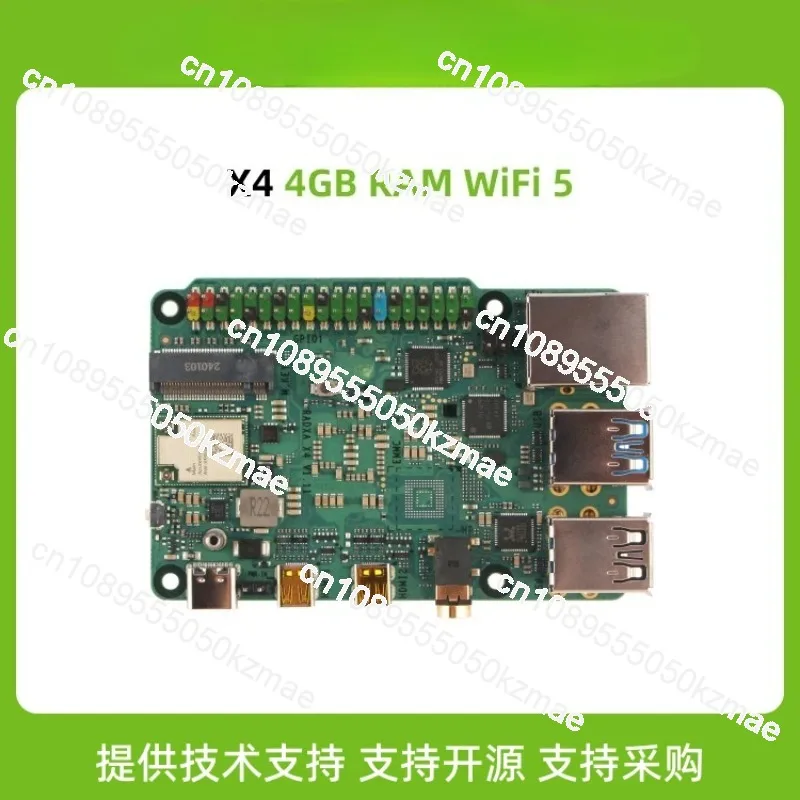 X4 Single Board Computer with  N100 Quad Core Processor High Performance Low Power Consumption Industrial SBC Development Board