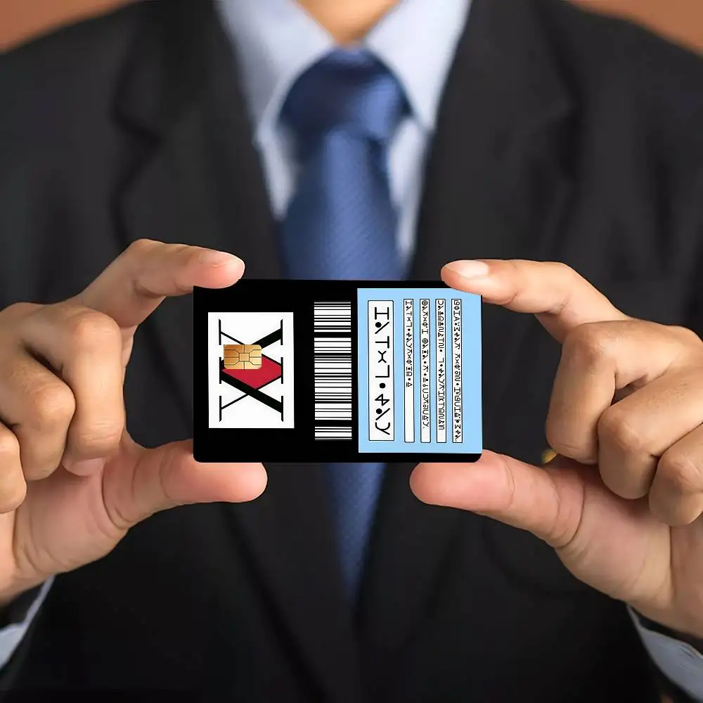 أنيمي هنتر X هنتر بطاقة الترخيص بطاقة ملصقات الكرتون الزخرفية الصغيرة رقاقة مقاومة للماء 4 قطعة بطاقة ملصق جديد المضادة للخدش