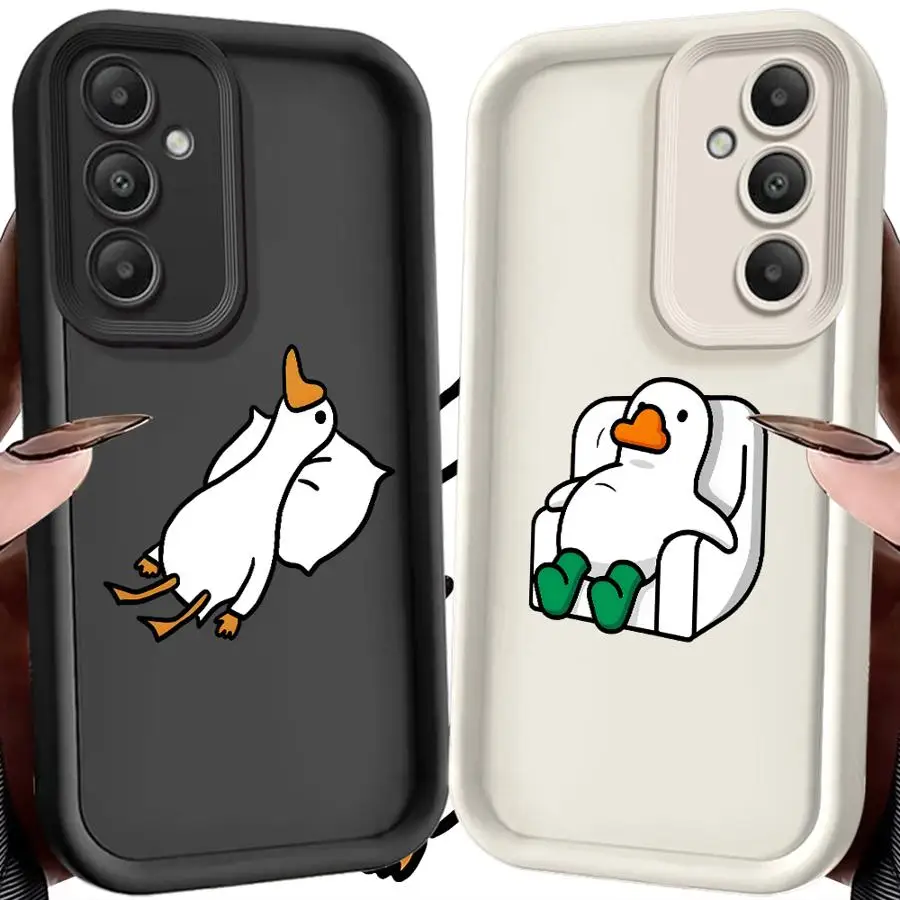 Phone Cover Case for Samsung Galaxy S26 Ultra S21 S22 S20FE S25 Edge S24Ultra S24 Plus S23 FE S25 Cute Comfortable Ducks