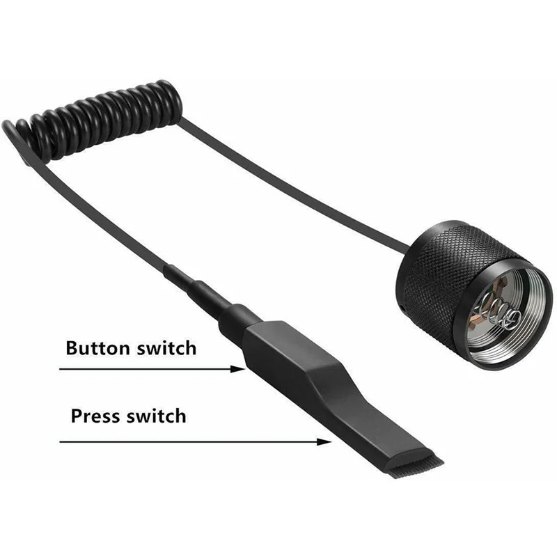 ABZV-Accesorios de cubierta trasera de linterna, botón de presión, Interruptor táctil, interruptor de extensión de Control de línea de segunda generación