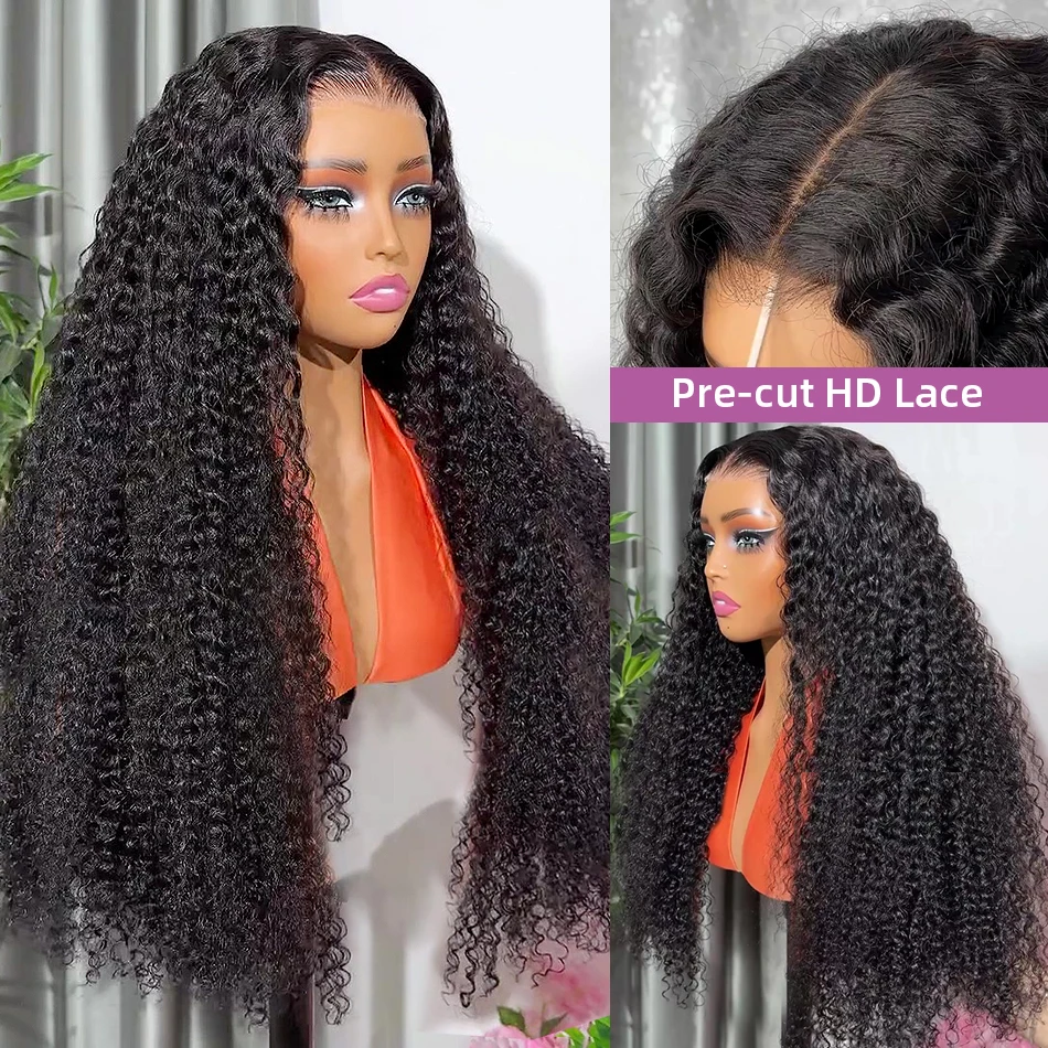 

32 36 Inch Water Wave HD 13x6 Lace Frontal Wig Burmese Curly Wigs Human Hair 100% Deep Wave 5x5 Closure Glueless Preplucked Wig