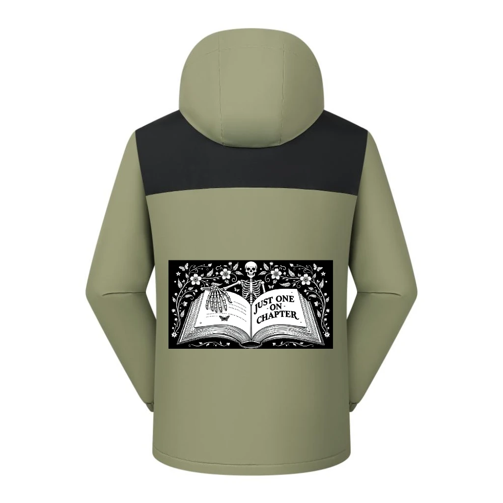 Bohemian Style Winter Men's Custom Jacket, Windproof, Waterproof, Fleece-Lined, Warm, Customizable Men's Clothing