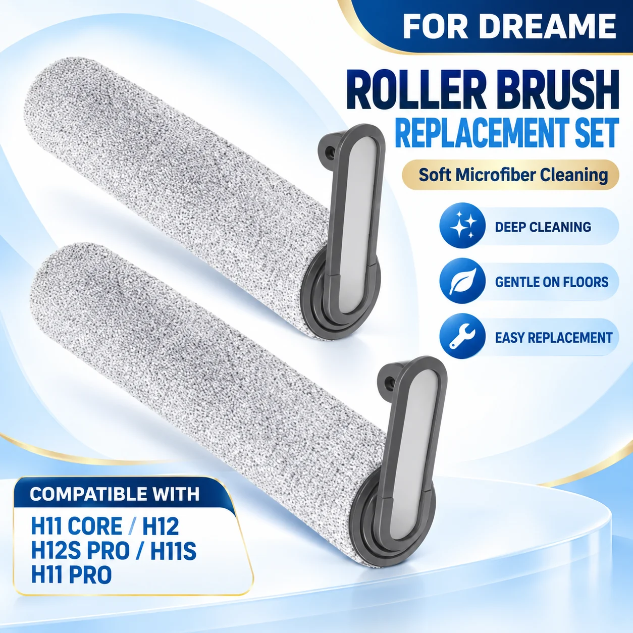 Main Brush For Dreame H11 Core/H12/H12S// Pro/H11S/H11 Pro Vacuum Cleaner Accessories