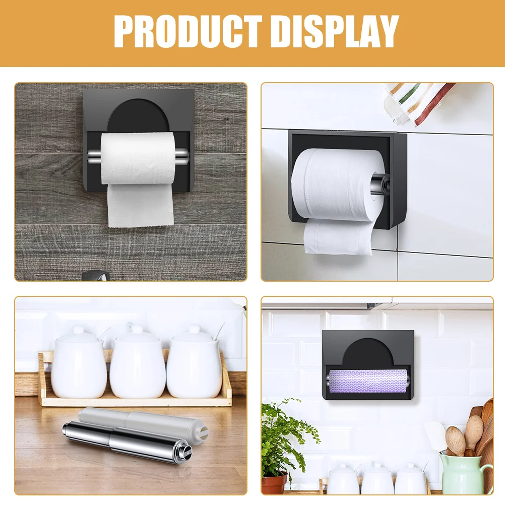 3Pcs Toilet Paper Replacement Rods Sturdy Metal Extender for Wall Mount Holders Quick Release Design Fits All Standard Tissue