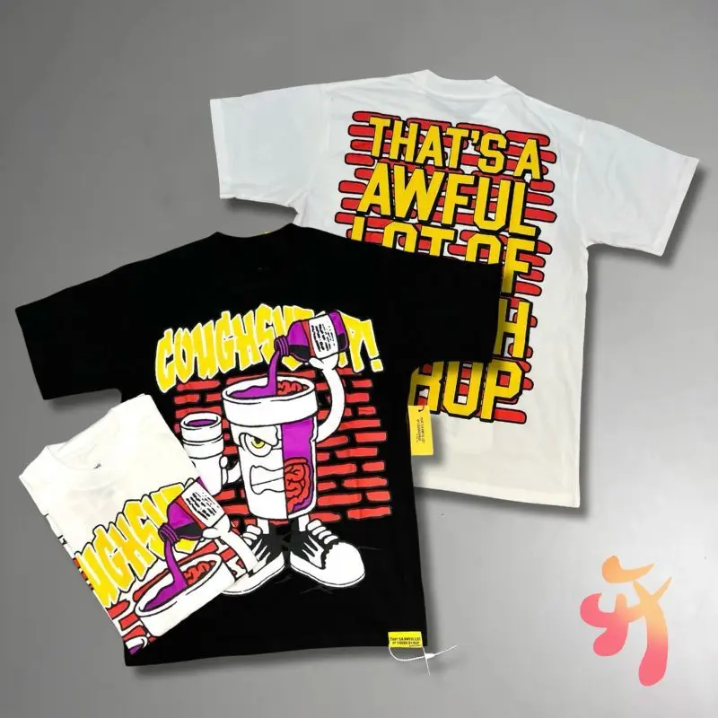 

Y2K Glo Gang Boyz Всемирные футболки с чашкой граффити, хлопковые топы с круглым вырезом, унисекс, повседневные свободные футболки с короткими рукавами для мужчин и женщин