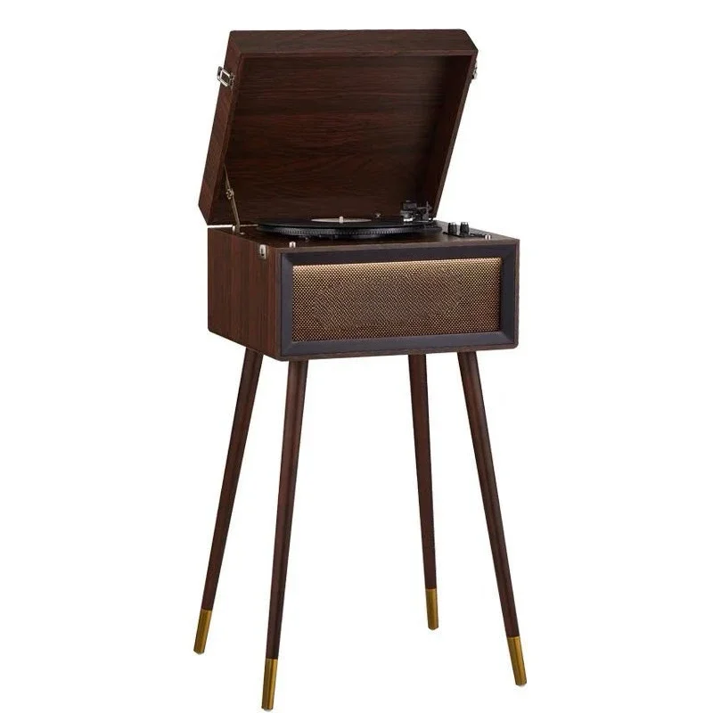 Vinyl record player, phonograph, stereo, bluetooth radio all-in-one machine, light luxury home ornament