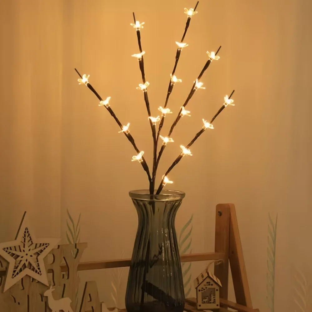 Cherry Blossom LED Tree Branch Lights for Bedroom Living Room Patio Wedding Valentine Holiday Home Decoration