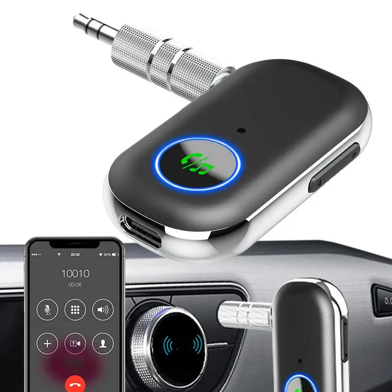 

Wireless Car Adapter 3.5mm Audio Adapter Wireless Transmitter Stereo Audio Wireless Receiver With Dual Electronics Connection