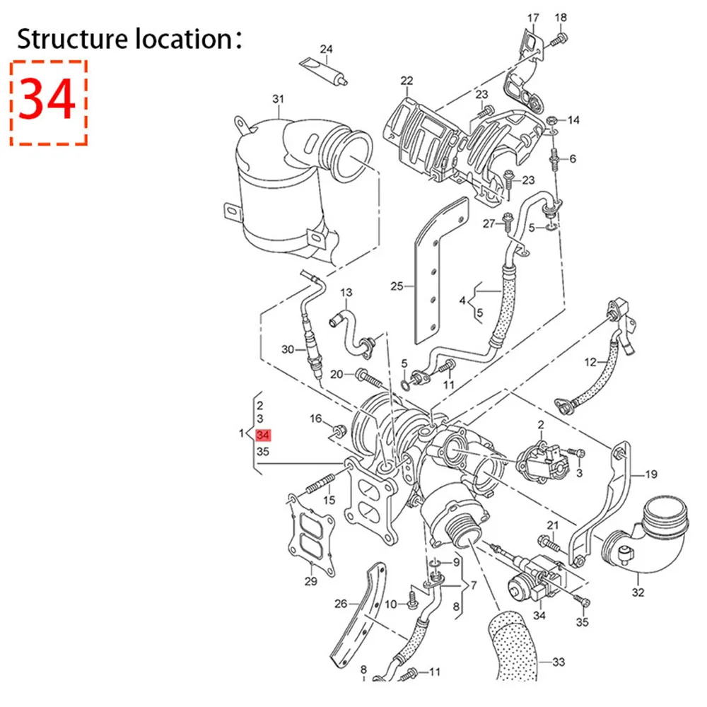 OYOTE 06K145725R 06K145725S Boost Turbocharge Electric Actuator For Audi Seat Skoda VW 1,8