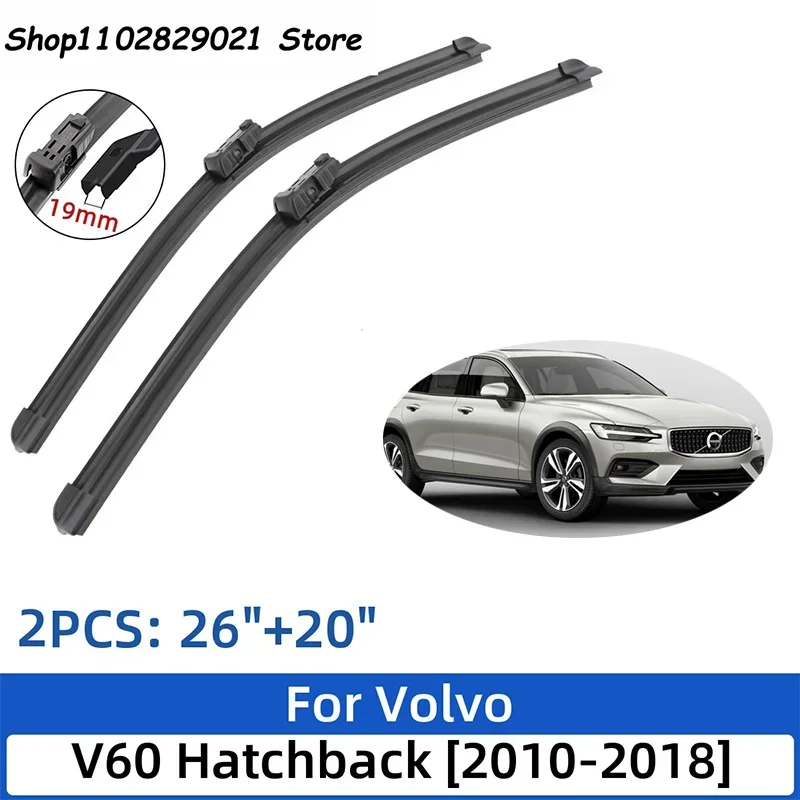 

For Volvo V60 Hatchback 2010-2018 26"+20"Front Rear Wiper Blades Windshield Windscreen Window Cutter Accessories 2017 2018