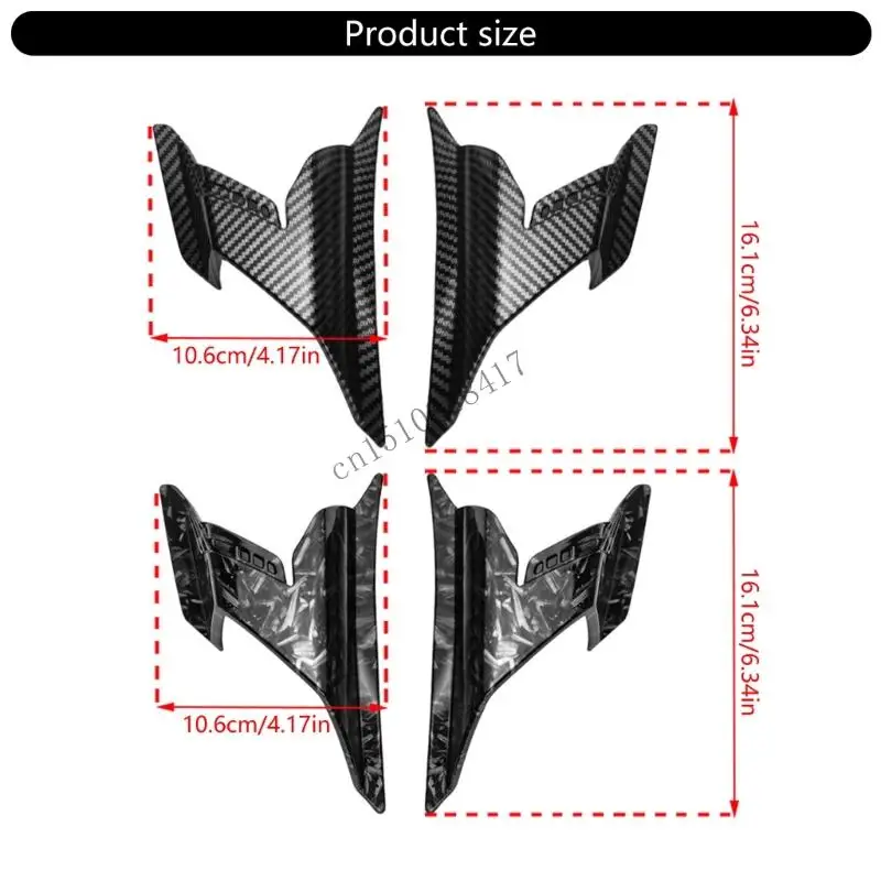 517B ABS Front Fairing Winglets Protections Cover Cover Decors for Adv160 2022-2023
