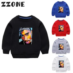 Children's Hoodies Kids Tupac 2pac Hip Hop Swag Sweatshirts Toddler Baby Cotton Pullover Tops Girls Boys Autumn Clothes,KYT287