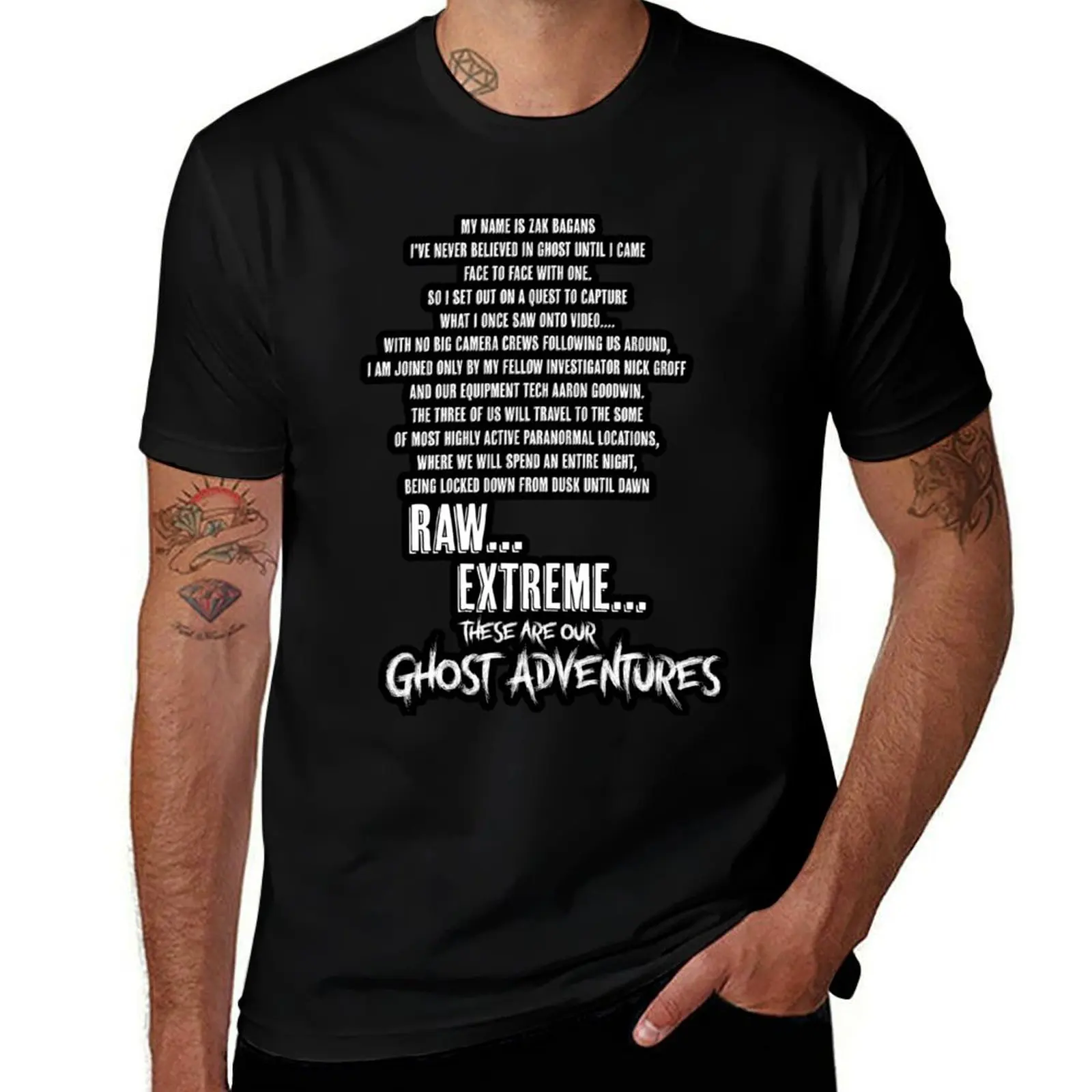 

Ghost Adventures Intro T-Shirt t shirts for man pack cotton t shirt man plain